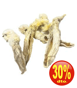 *FRESH RAW OREJAS DE CONEJO CON PELO GRANEL